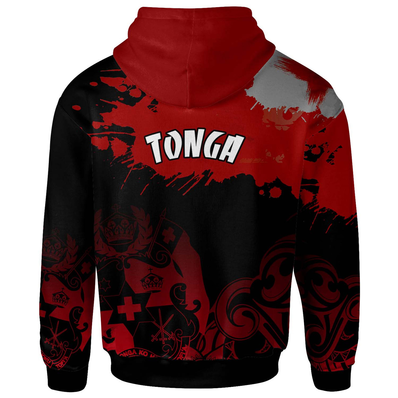 Tonga Polynesian Hoodie - Custom Tonga Pride Coat Of Arms Hoodie