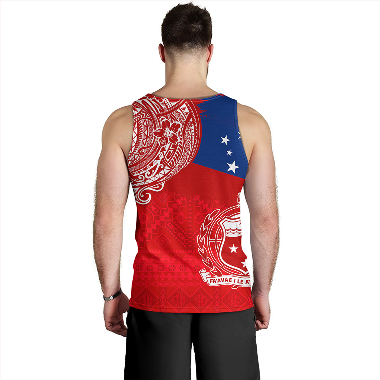 Samoa Tank Top Polynesian Flag With Coat Of Arms