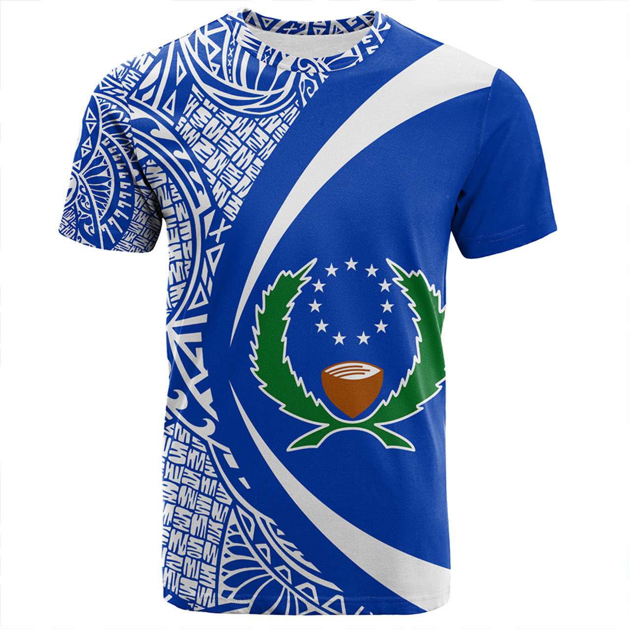 Pohnpei T-Shirt Coat Of Arm Lauhala Circle