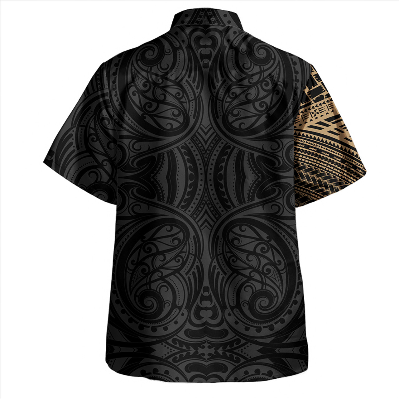 Samoa Tribal Maori Tattoo Roman Reigns Hawaiian Shirt Gold