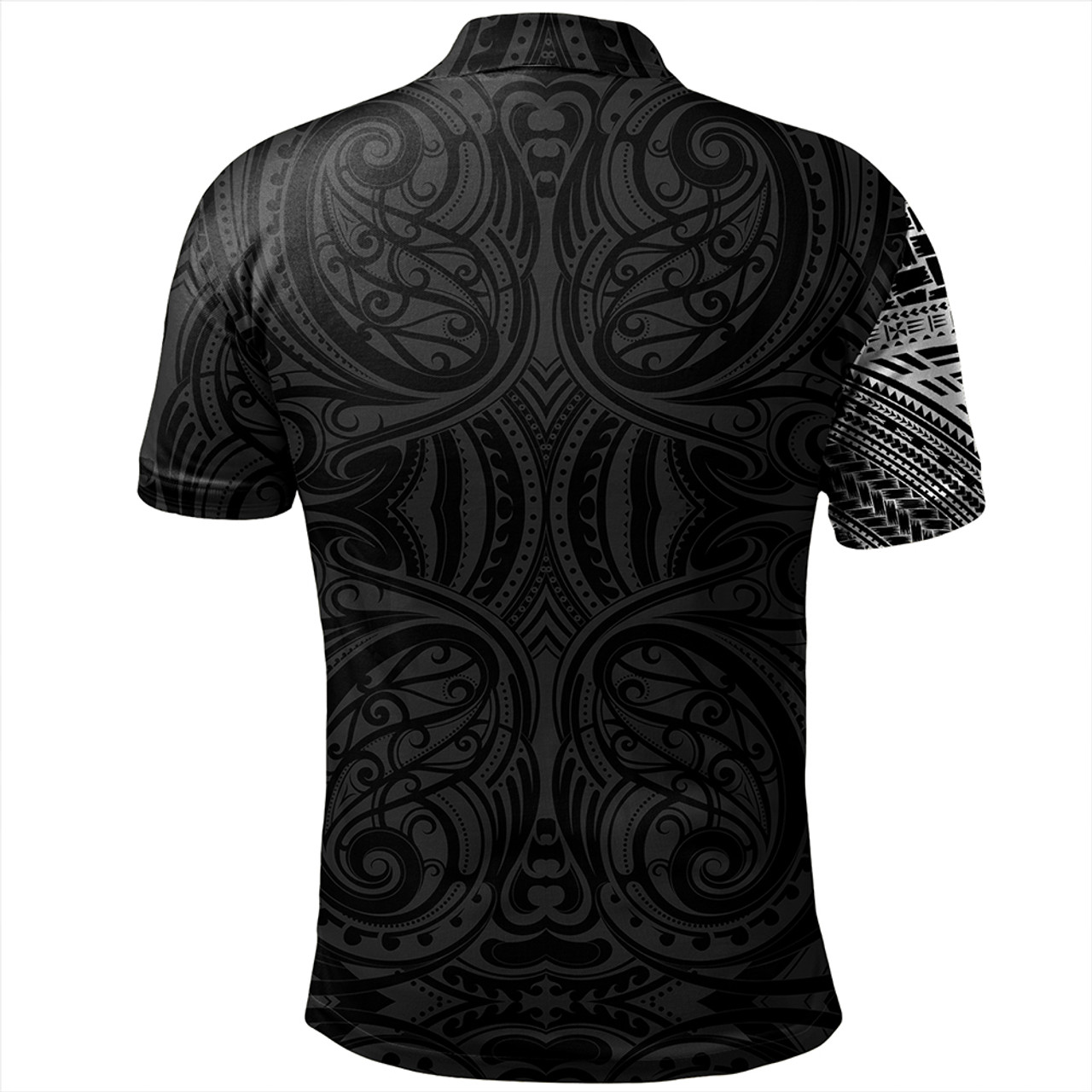 Samoa Tribal Maori Tattoo Roman Reigns Polo Shirt White