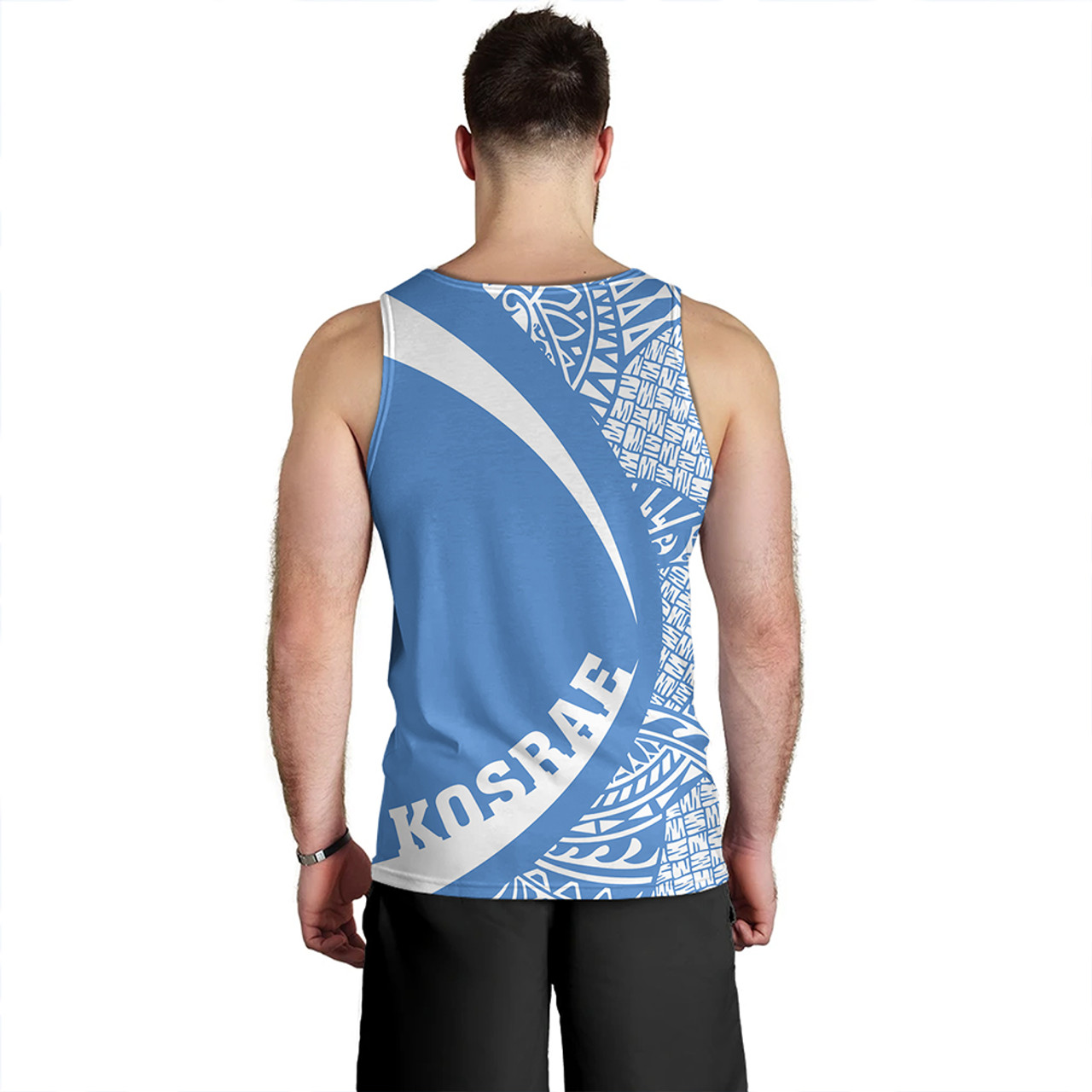 Kosrae Tank Top Coat Of Arm Lauhala Circle