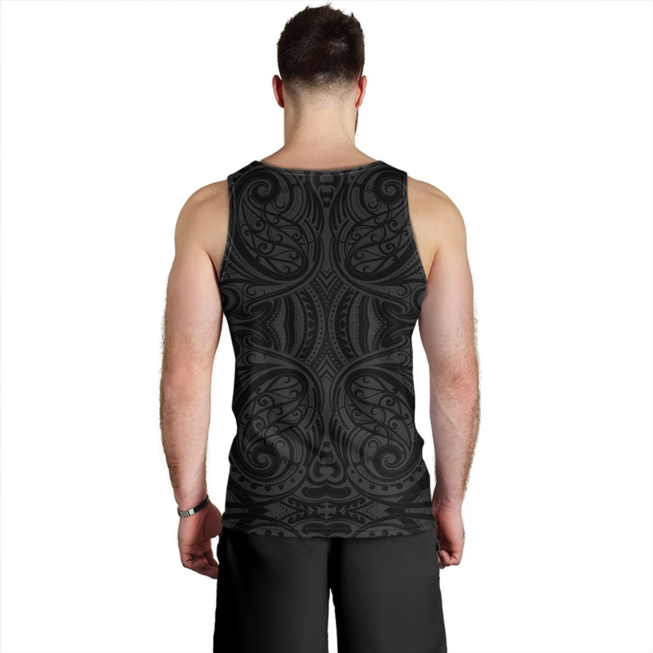 Samoa Tribal Maori Tattoo Roman Reigns Tank Top Gray