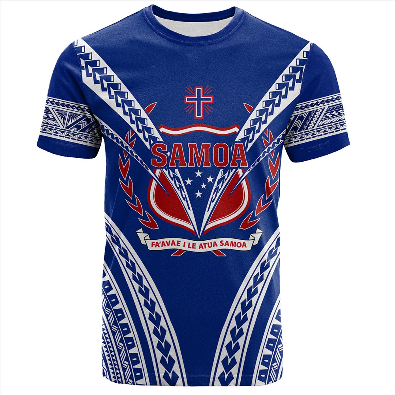 Samoa T-Shirt Custom Polynesian Tribal Crest Design