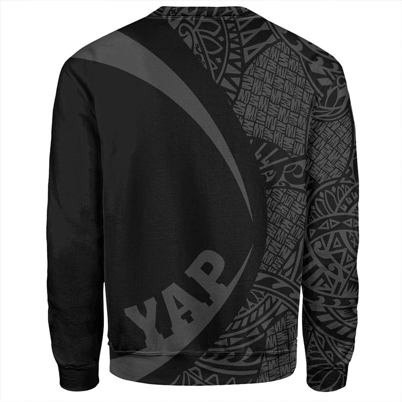 Yap Sweatshirt Coat Of Arm Lauhala Gray Circle