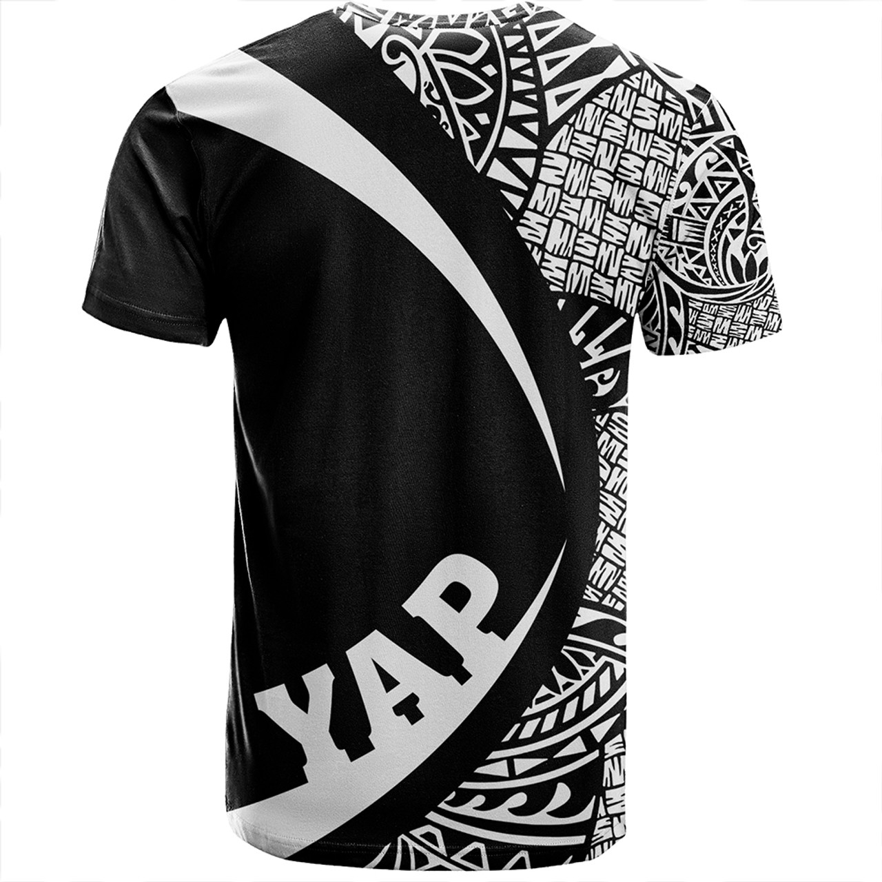 Yap T-Shirt Coat Of Arm Lauhala White Circle