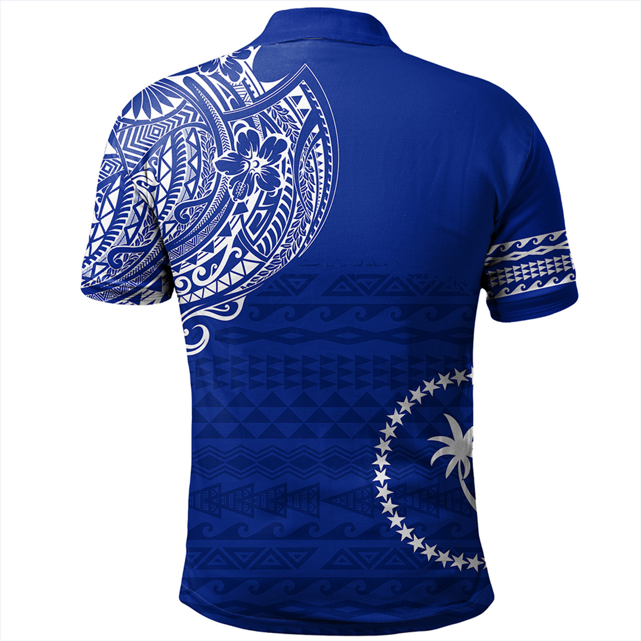 Chuuk Polo Shirt Polynesian Flag With Coat Of Arms