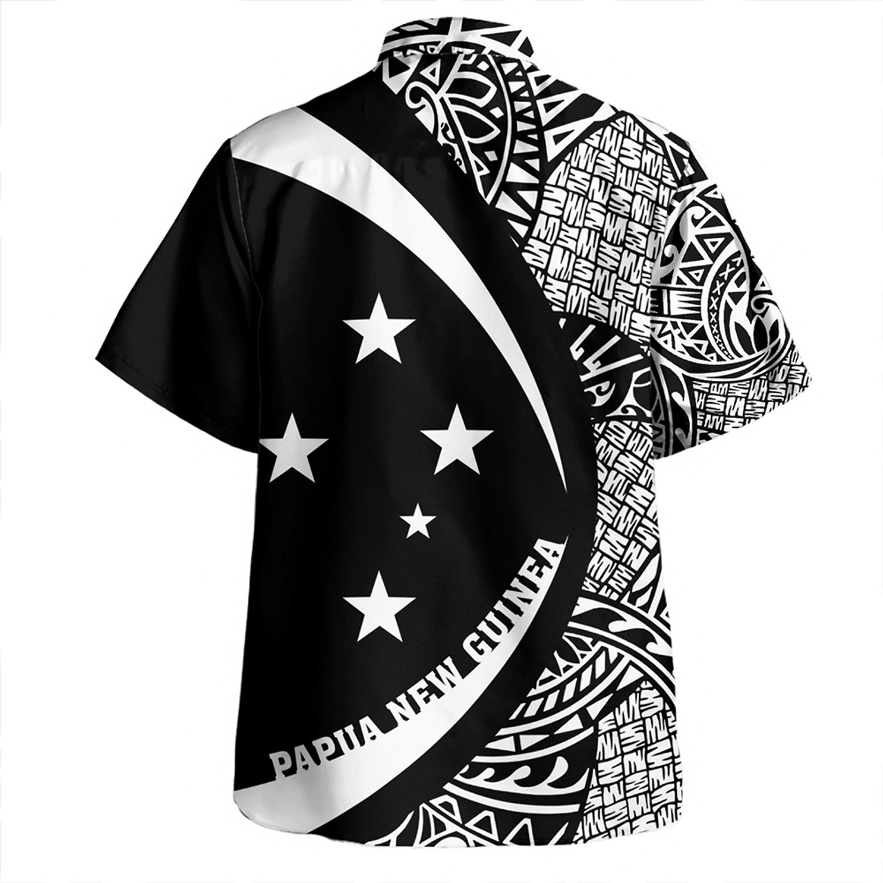 Papua New Guinea Hawaiian Shirt Coat Of Arm Lauhala White Circle