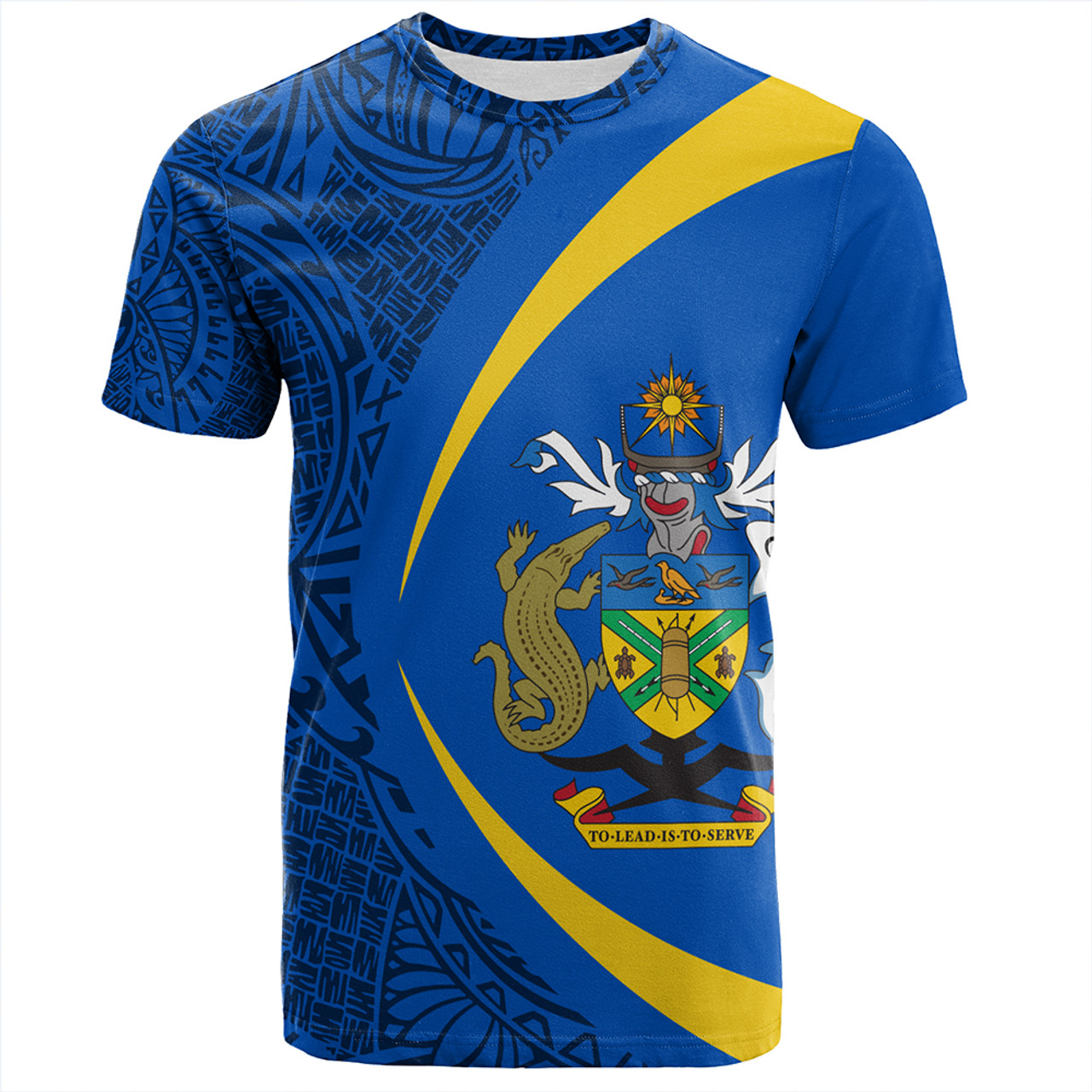 Solomon Islands T-Shirt Coat Of Arm Lauhala Circle