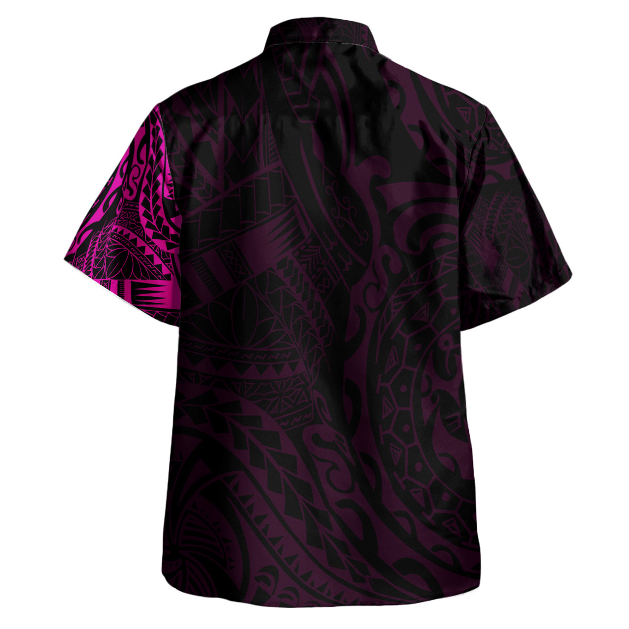 Polynesian Hawaiian Shirt - Polynesian Tattoo Style Version 2 Pink