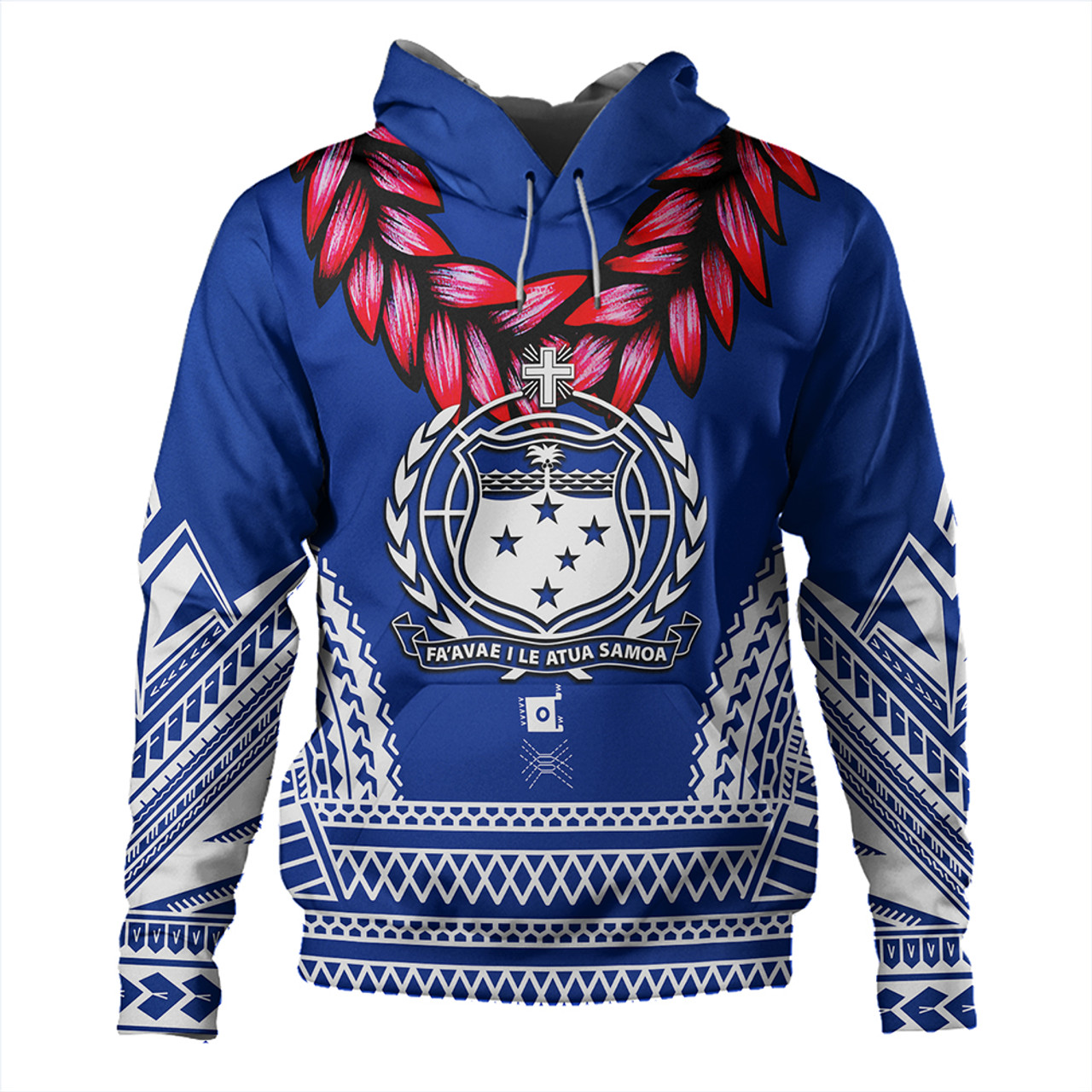 The Samoan Chief Hoodie Blue