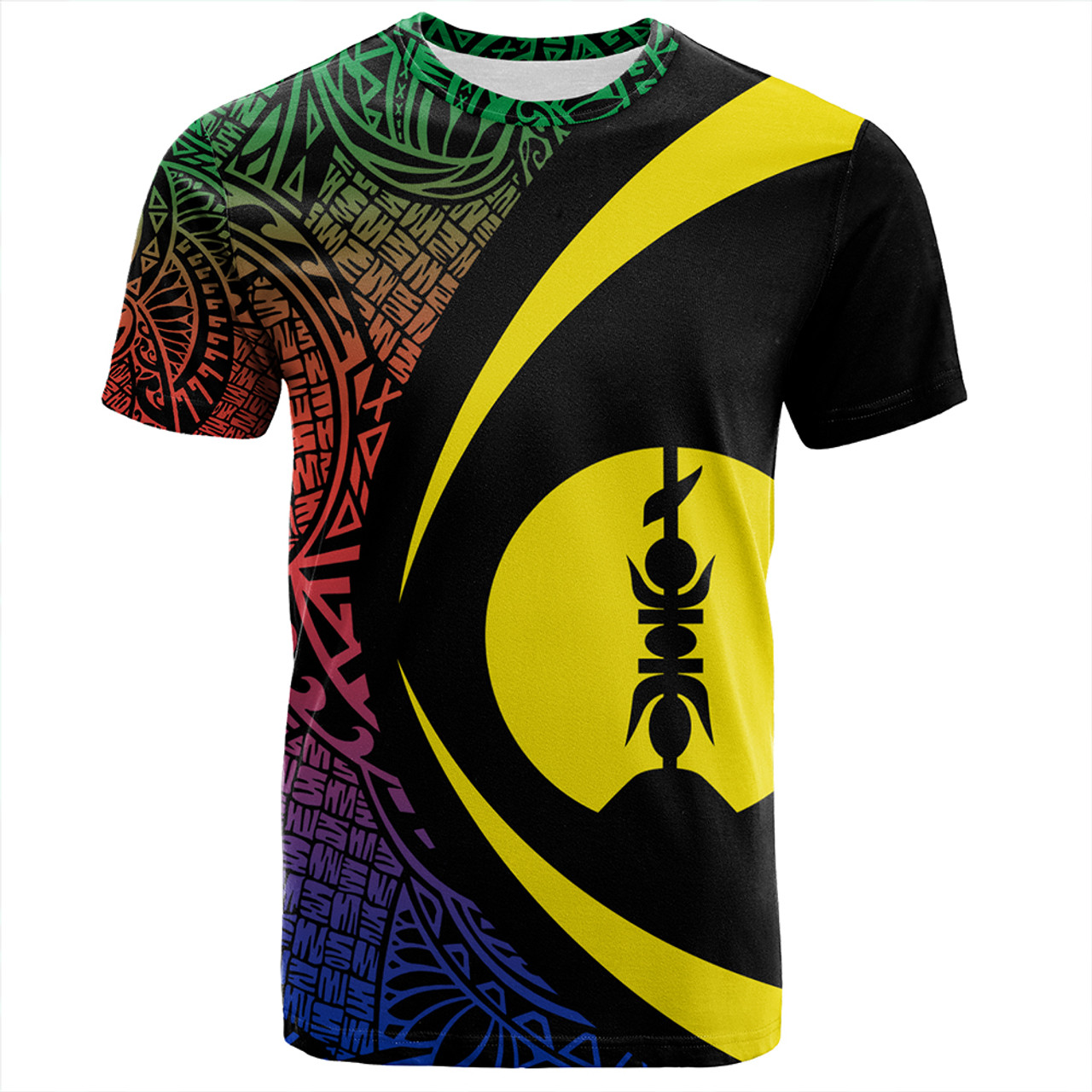 New Caledonia T-Shirt Coat Of Arm Lauhala Circle