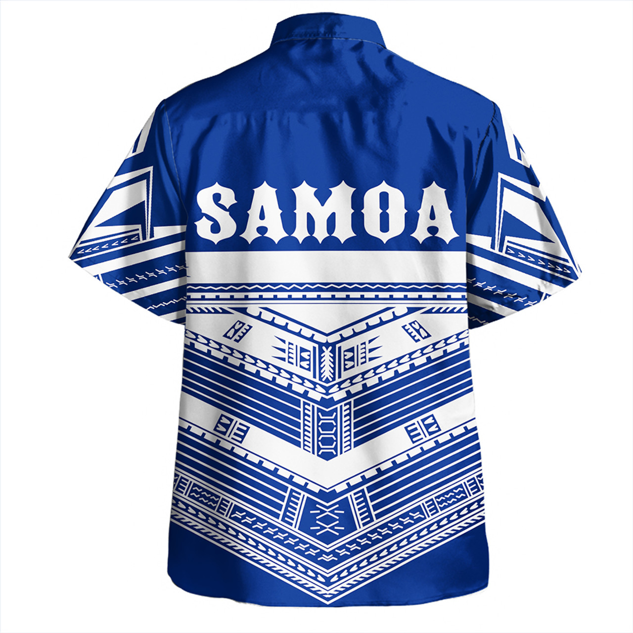 The Samoan Chief Hawaiian Shirt Blue