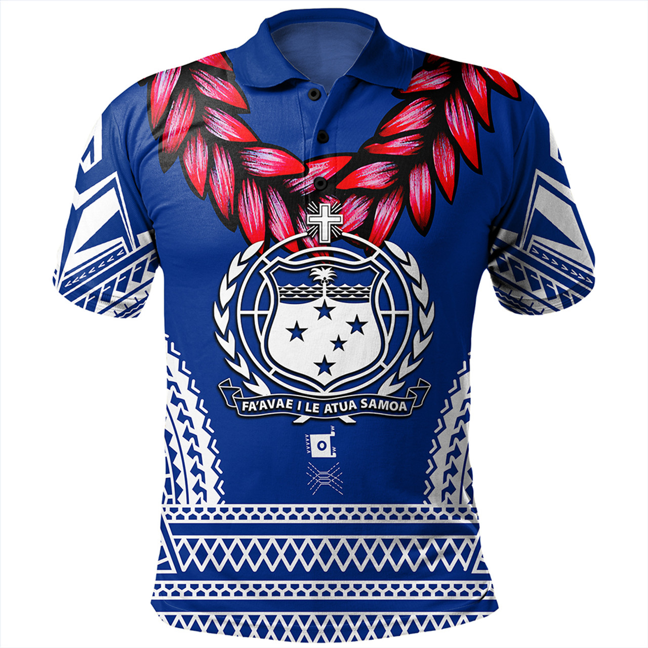 The Samoan Chief Polo Shirt Blue