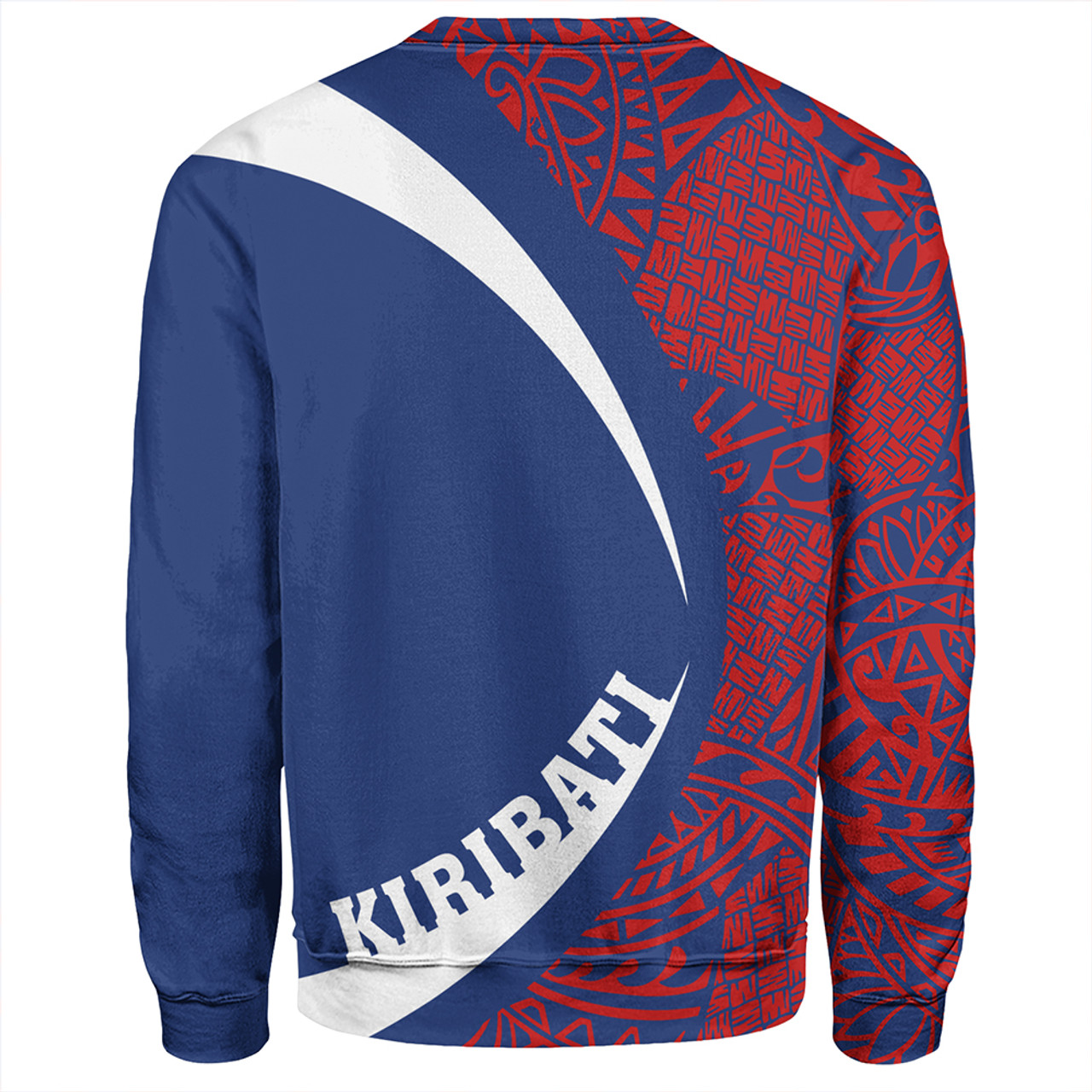 Kiribati Sweatshirt Coat Of Arm Lauhala Circle