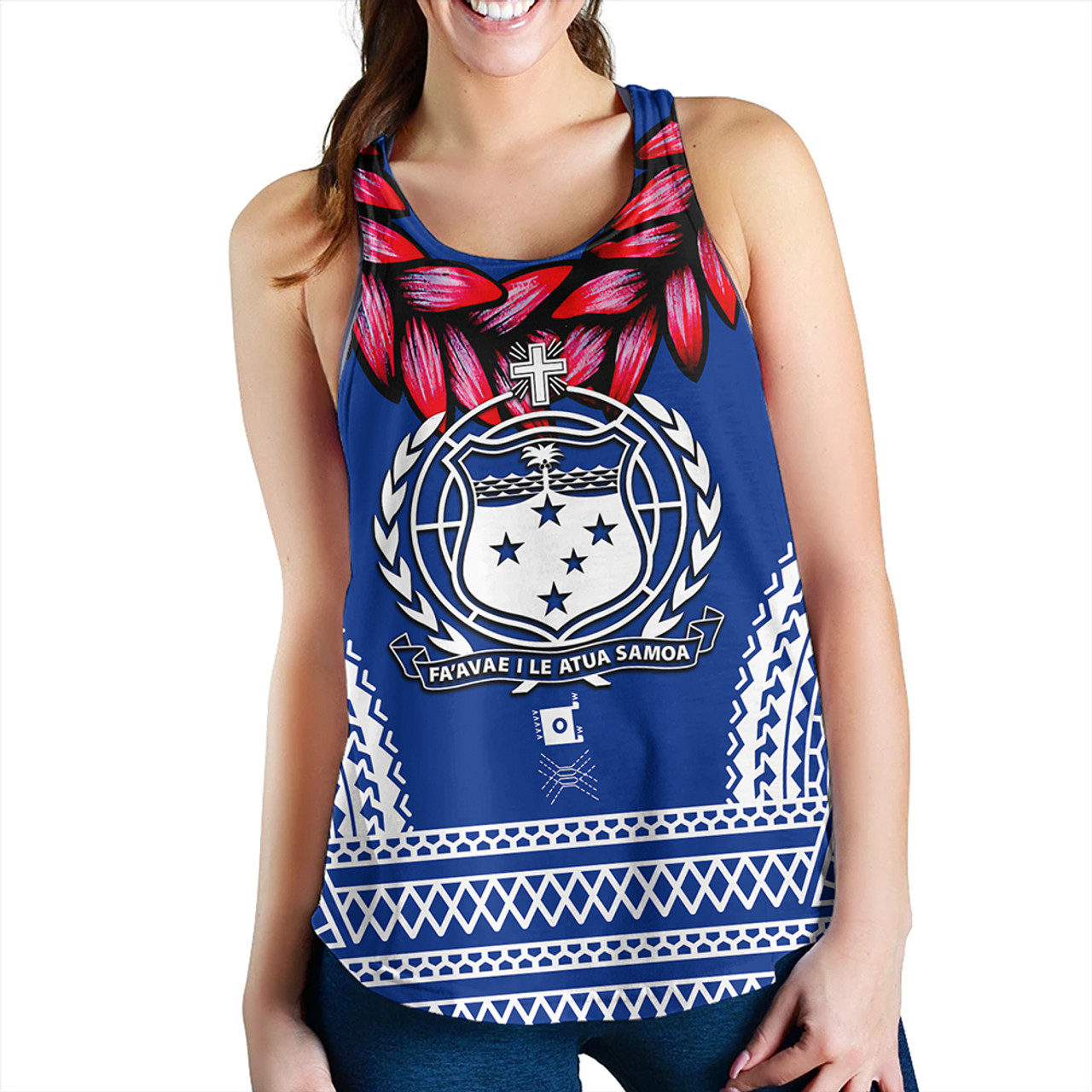 The Samoan Chief Women Tank Blue