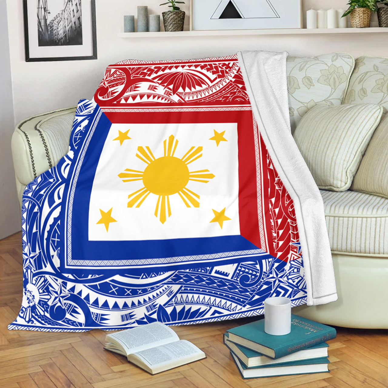 Philippines Premium Blanket Polynesian Star Coat Of Arms