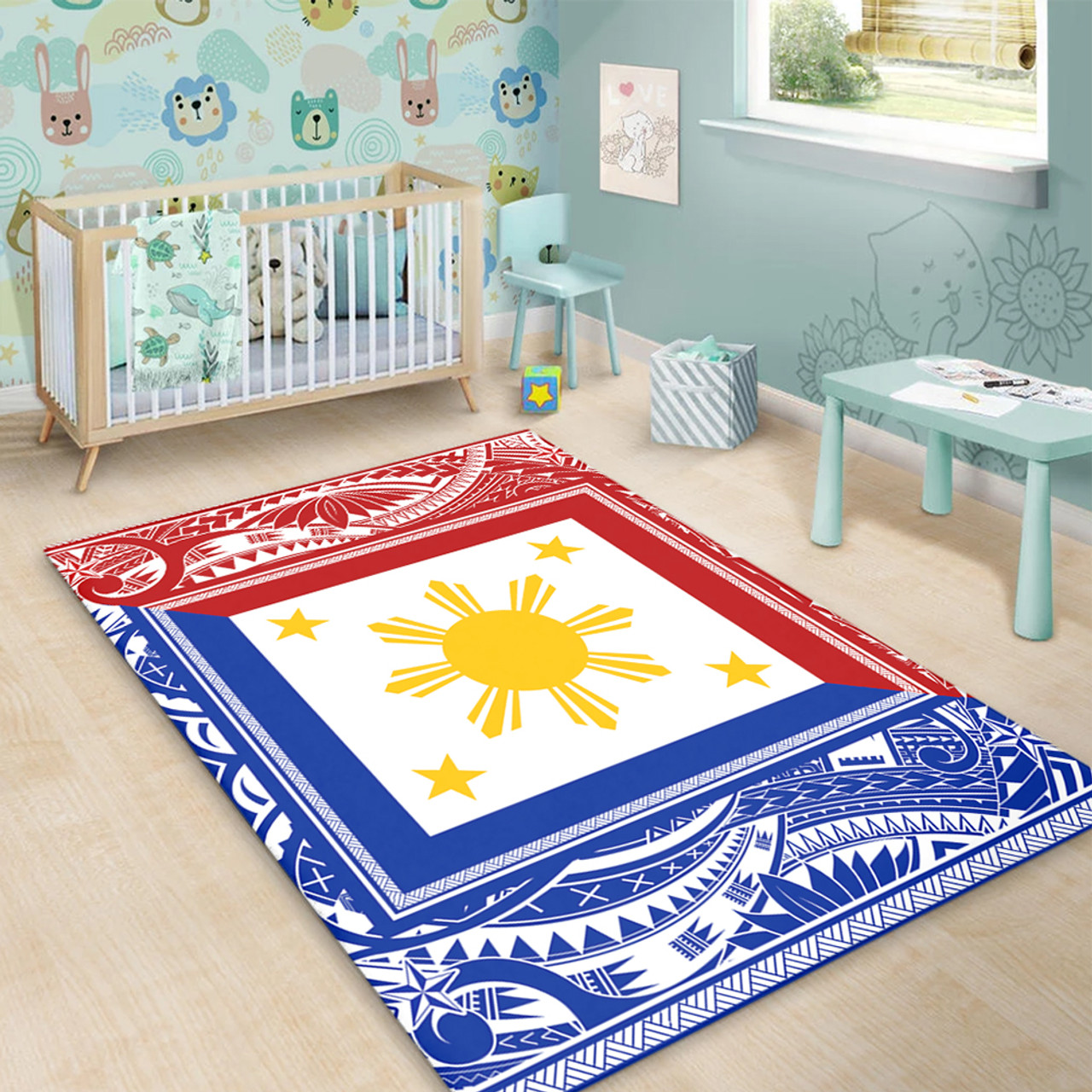Philippines Area Rug Polynesian Star Coat Of Arms