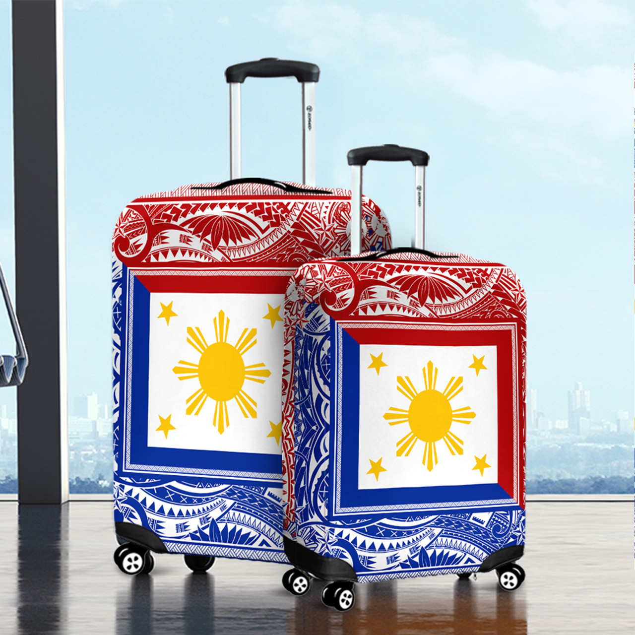 Philippines Filipinos Luggage Cover Polynesian Star Coat Of Arms