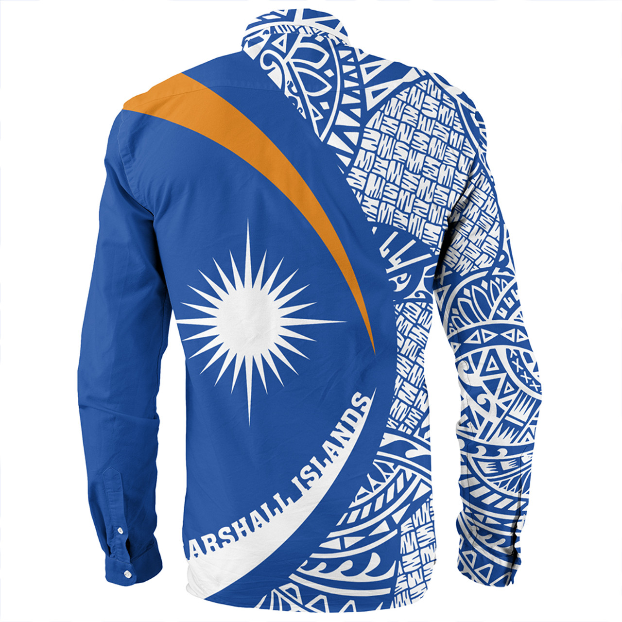 Marshall Islands Long Sleeve Shirt Coat Of Arm Lauhala Circle