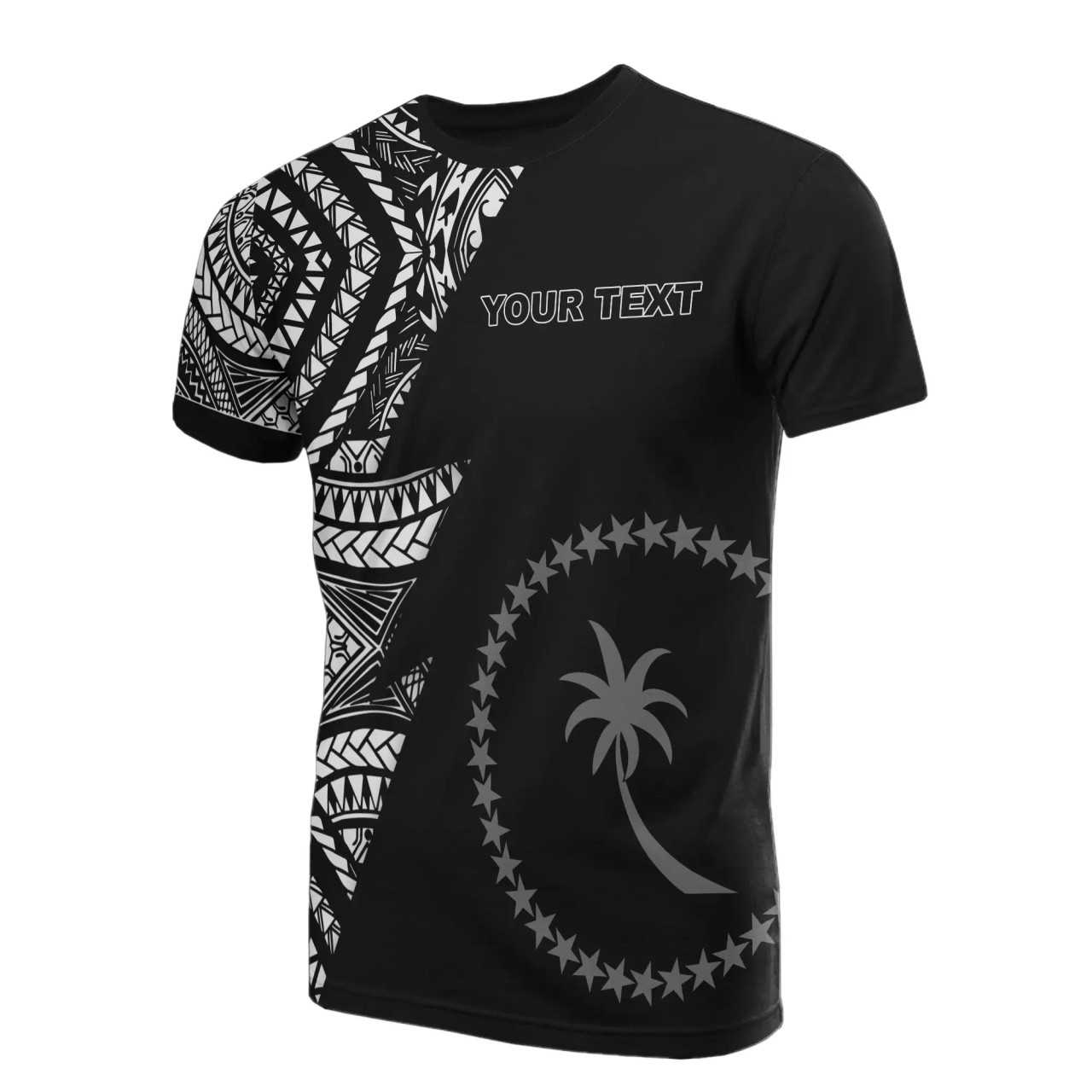Chuuk Custom Personalised All Over T-Shirt - Chuuk Flag Micronesian Pattern 1