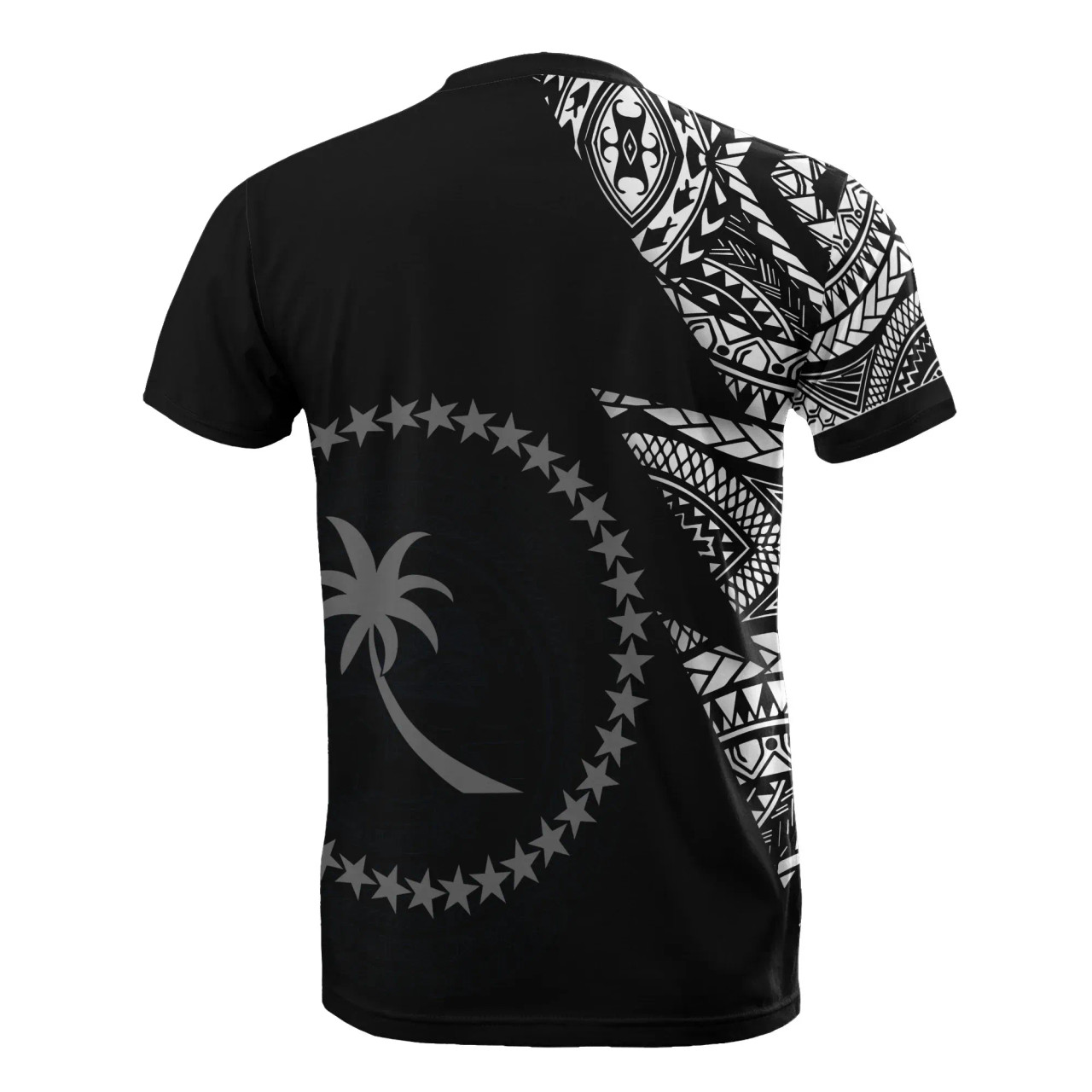 Chuuk Custom Personalised All Over T-Shirt - Chuuk Flag Micronesian Pattern 2