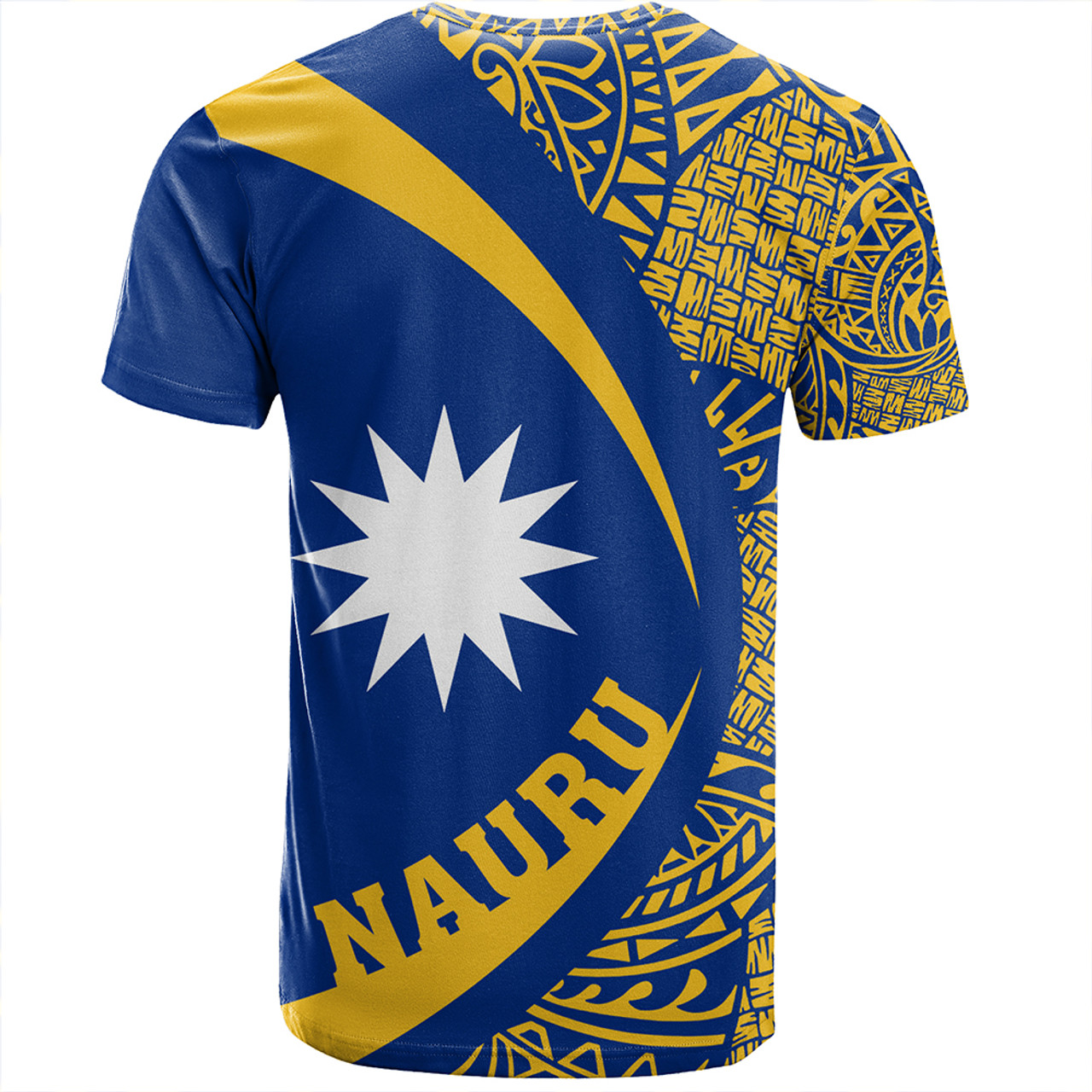 Nauru T-Shirt Coat Of Arm Lauhala Circle