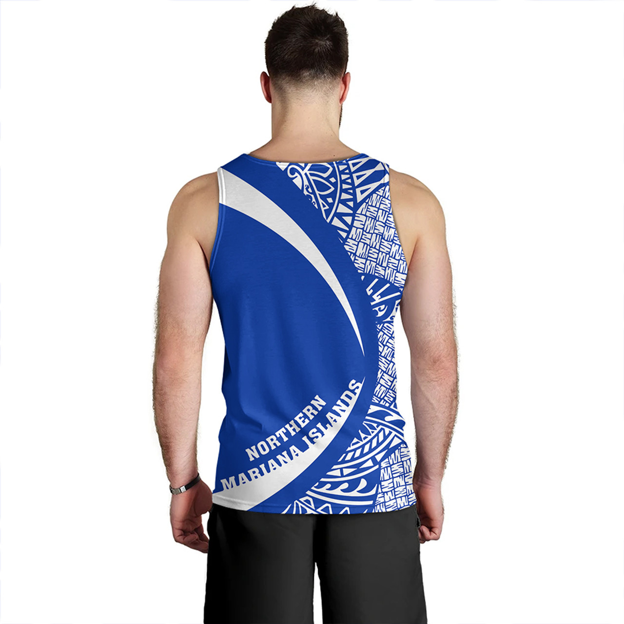 Northern Mariana Islands Tank Top Coat Of Arm Lauhala Circle