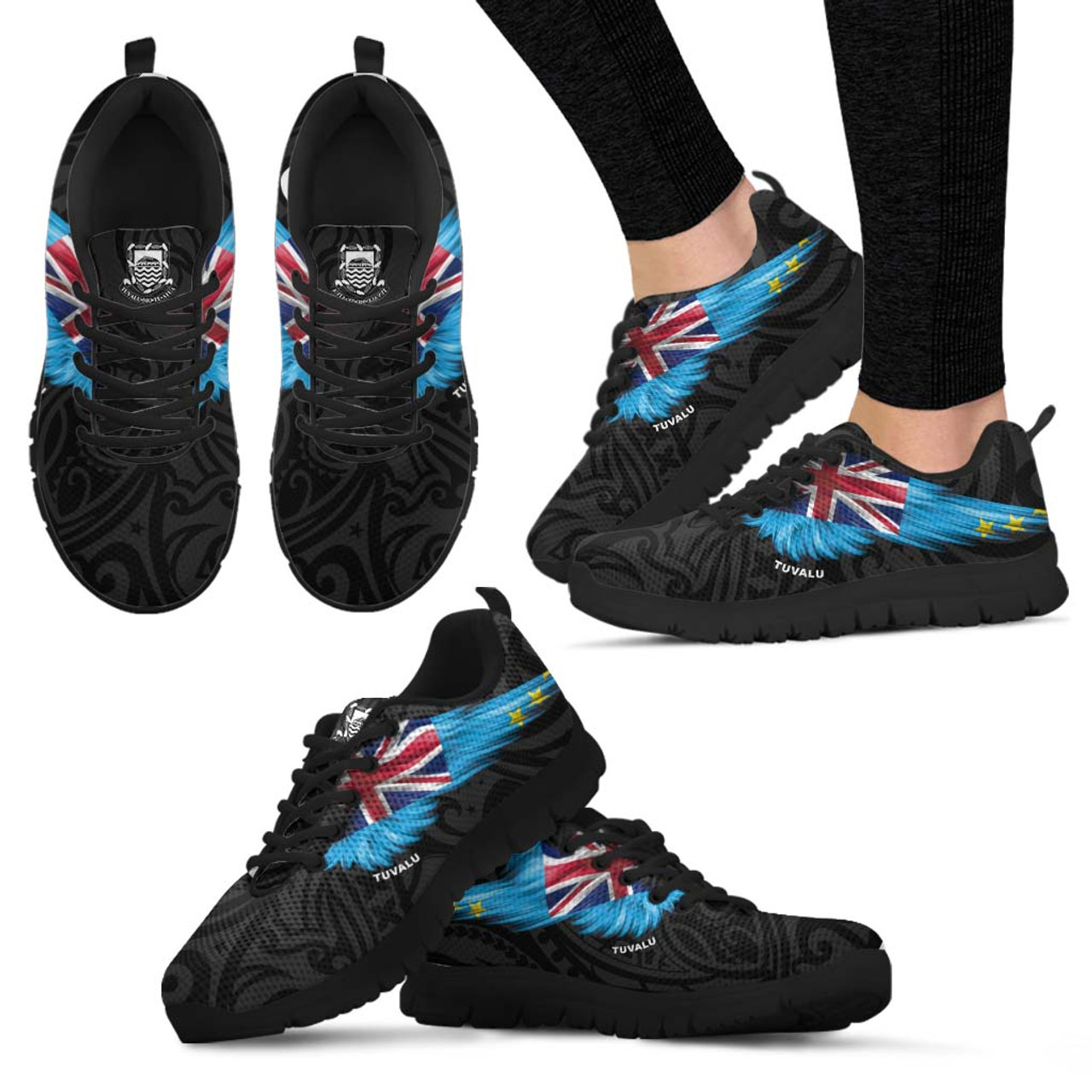 Tuvalu Sneakers - Flag Wing Sport Style