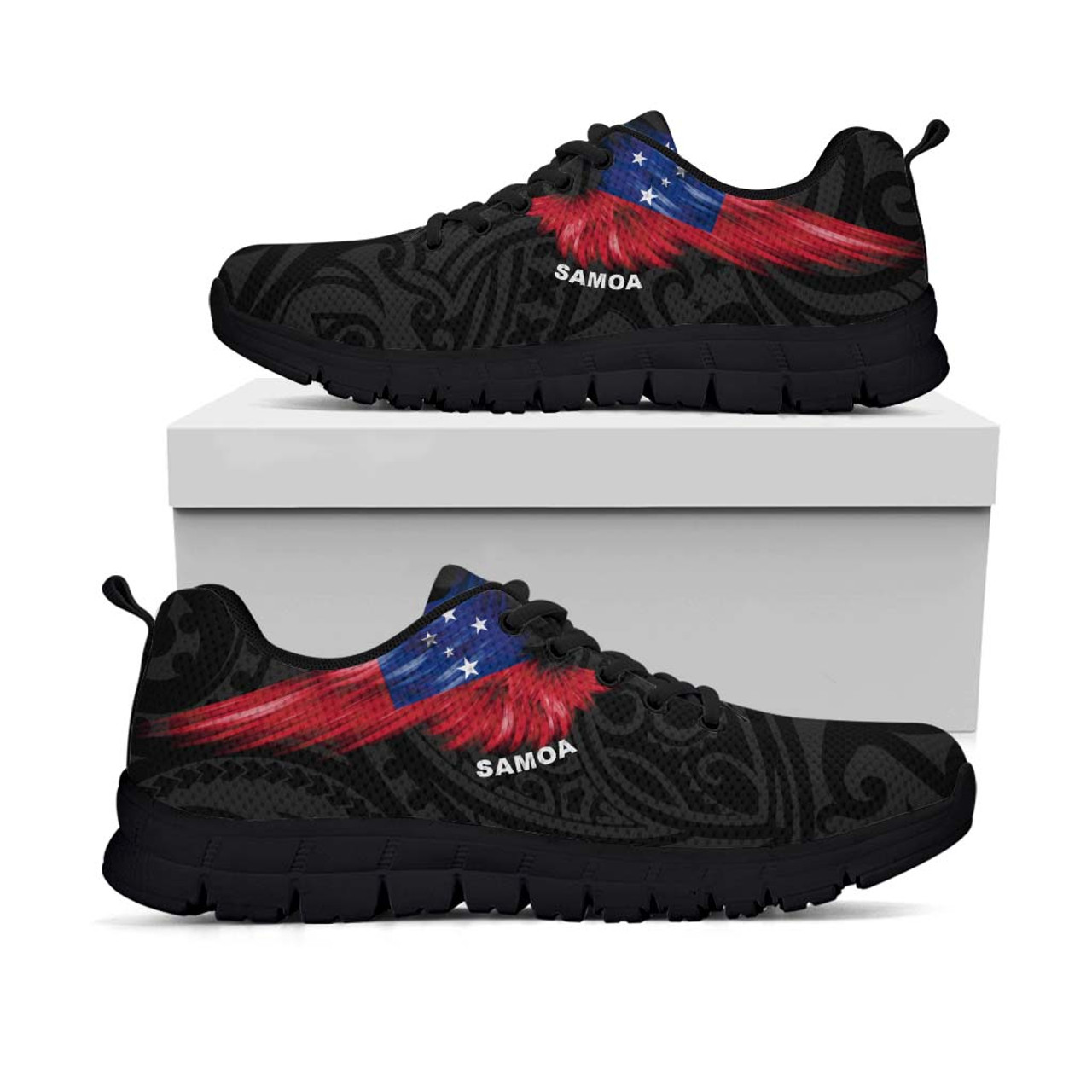 Samoa Sneakers - Flag Wing Sport Style