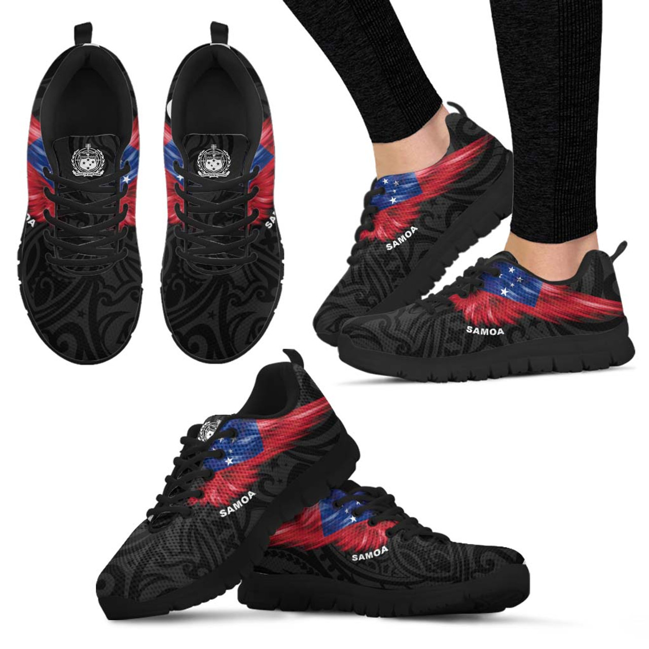 Samoa Sneakers - Flag Wing Sport Style