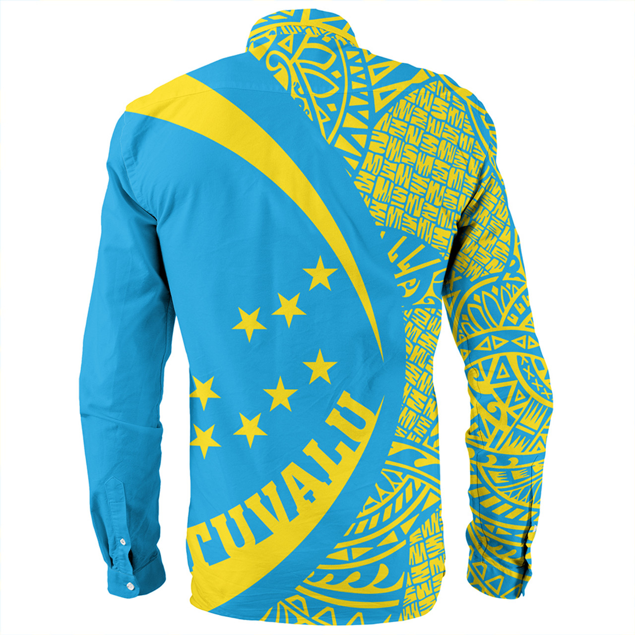 Tuvalu Long Sleeve Shirt Coat Of Arm Lauhala Circle