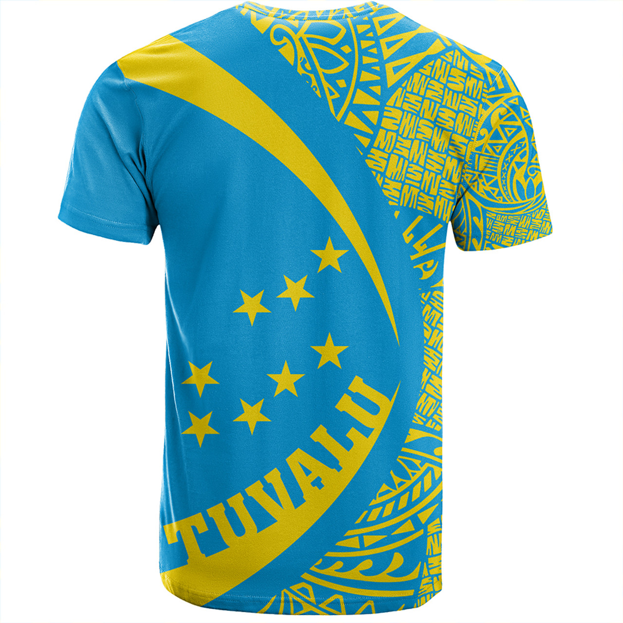 Tuvalu T-Shirt Coat Of Arm Lauhala Circle