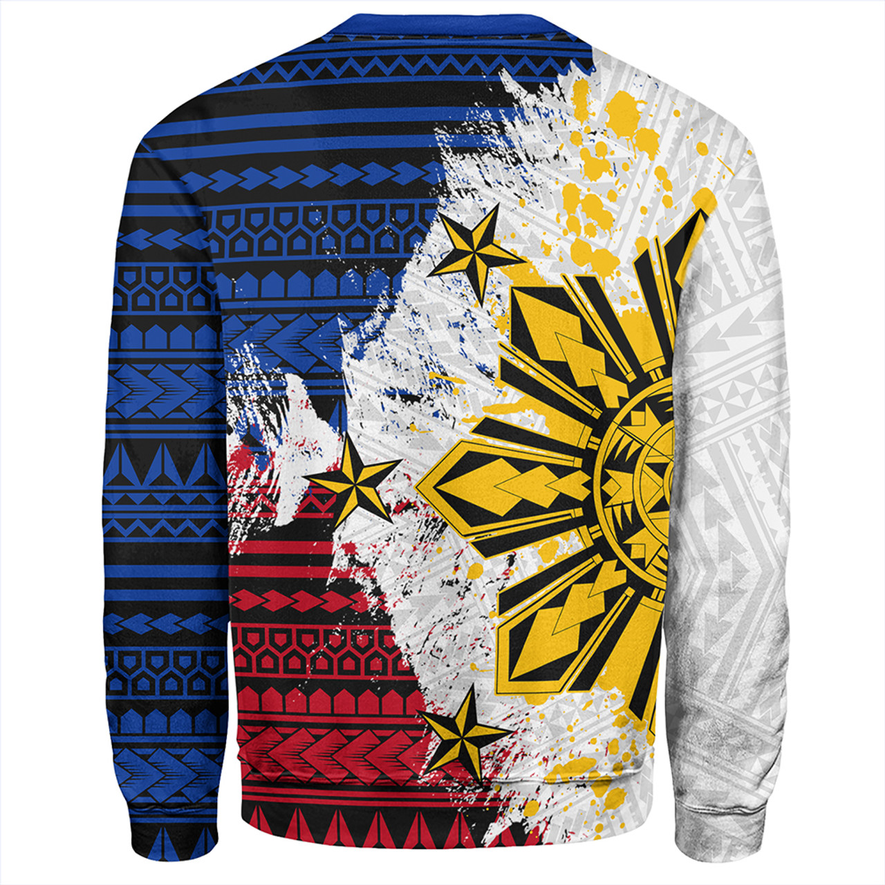 Philippines Sweatshirt Filipino Sun Flag Grunge Style