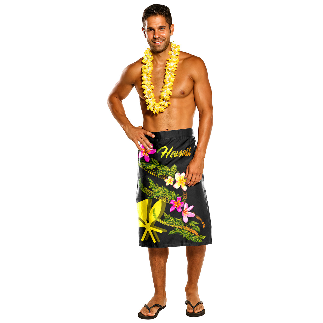 Hawaii Lavalava - Plumeria Tribal