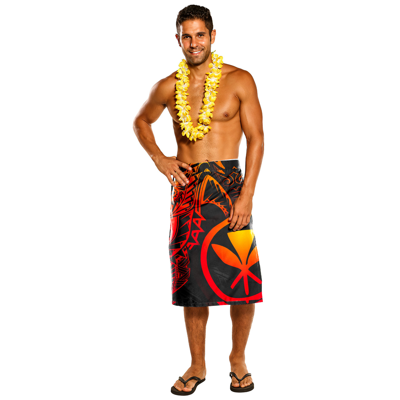 Hawaii Polynesian Lavalava - Hawaii Mataray Red