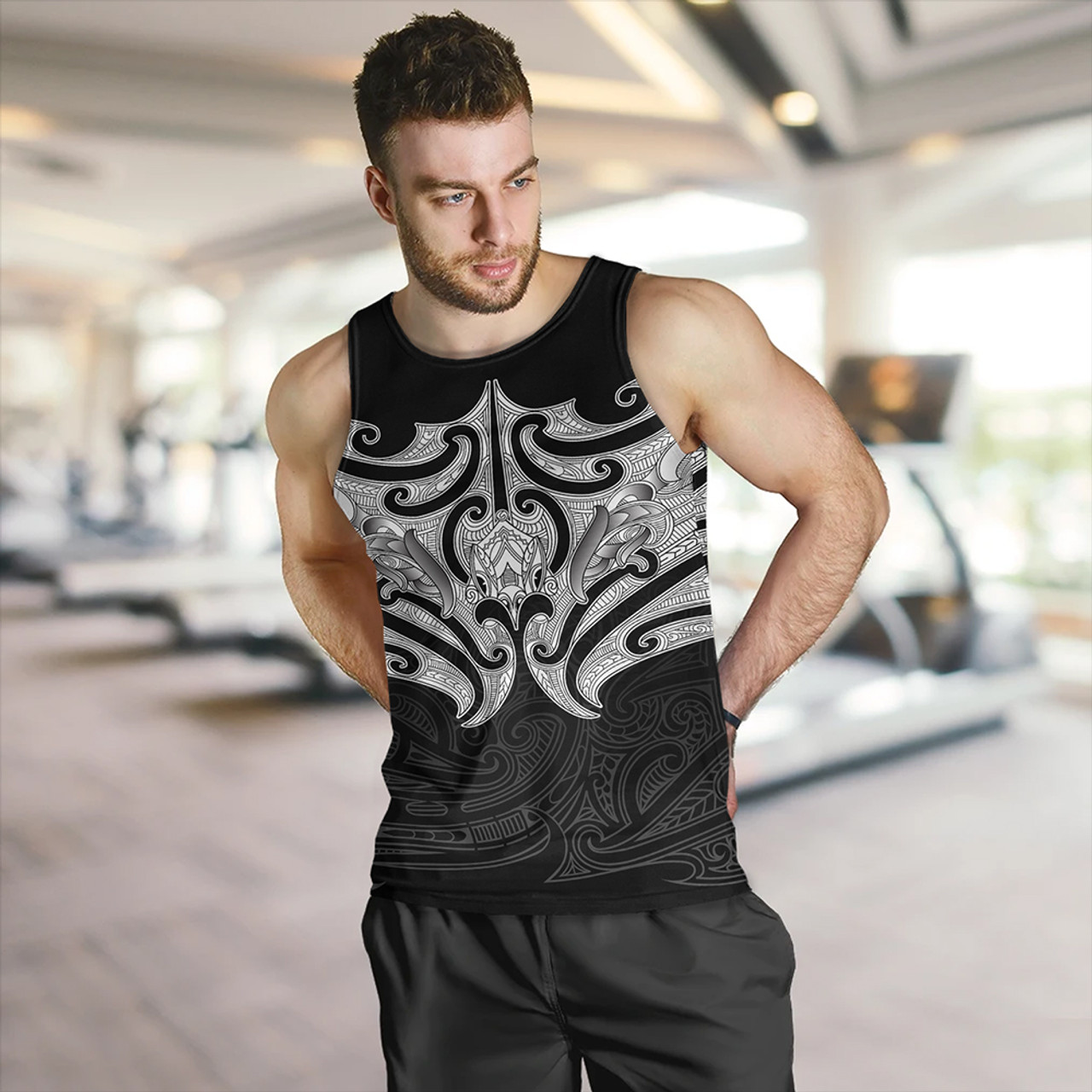 New Zealand Tank Top Maori Pattern