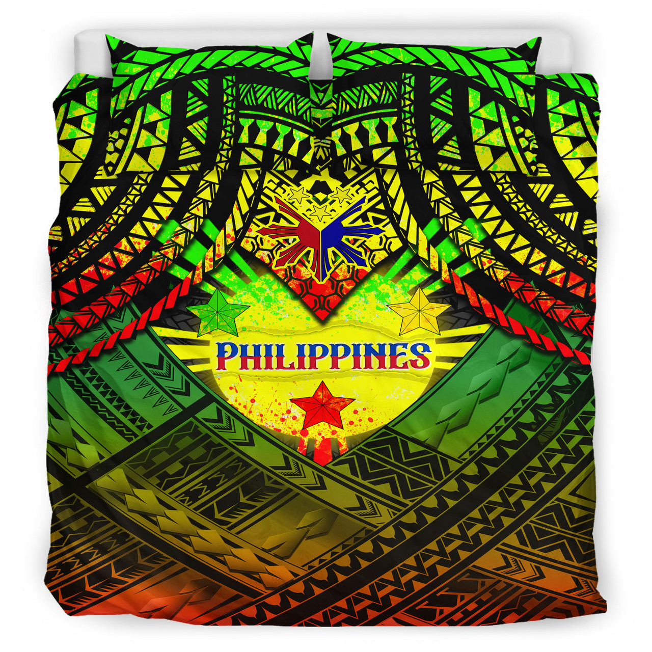 Philippines Polynesian Bedding Set - Custom Hope Begins In Your Home Reggae Style