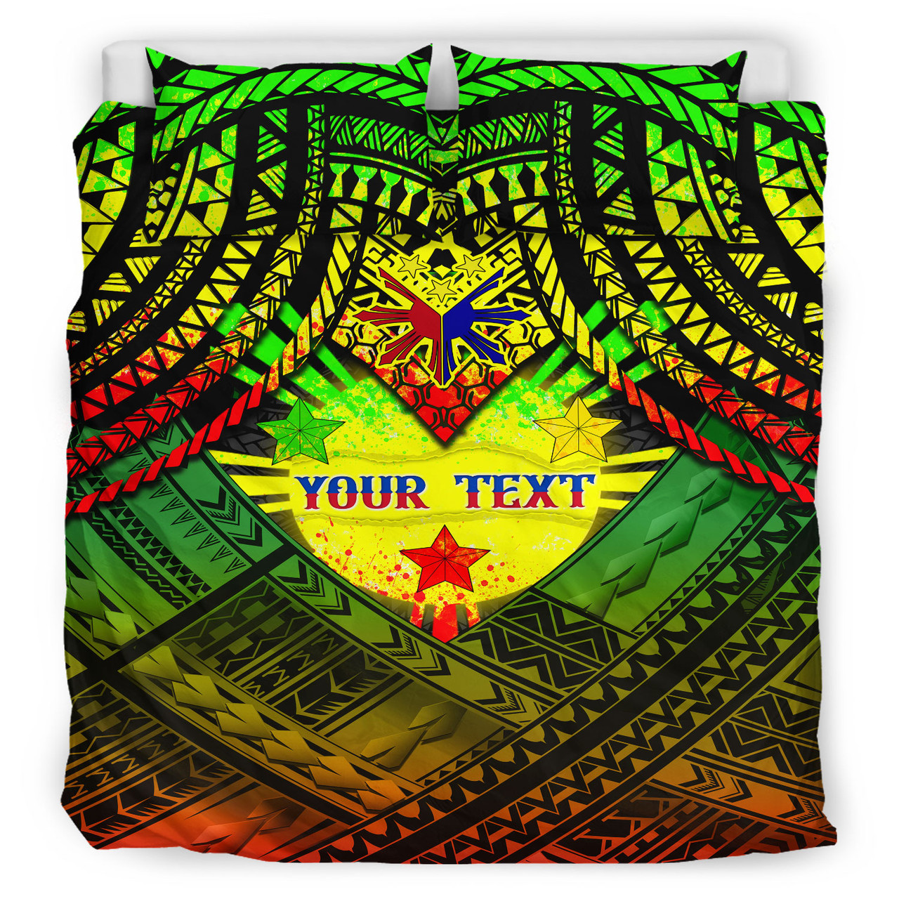 Philippines Polynesian Bedding Set - Custom Hope Begins In Your Home Reggae Style