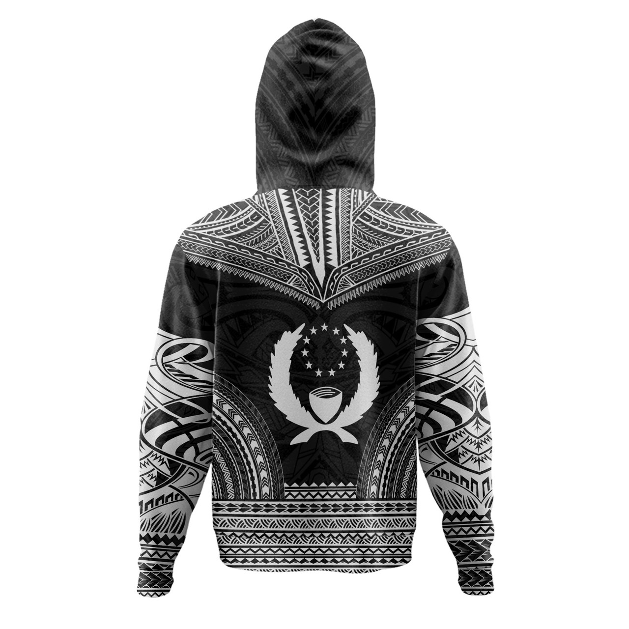 Pohnpei Polynesian Chief Hoodie - Black Version