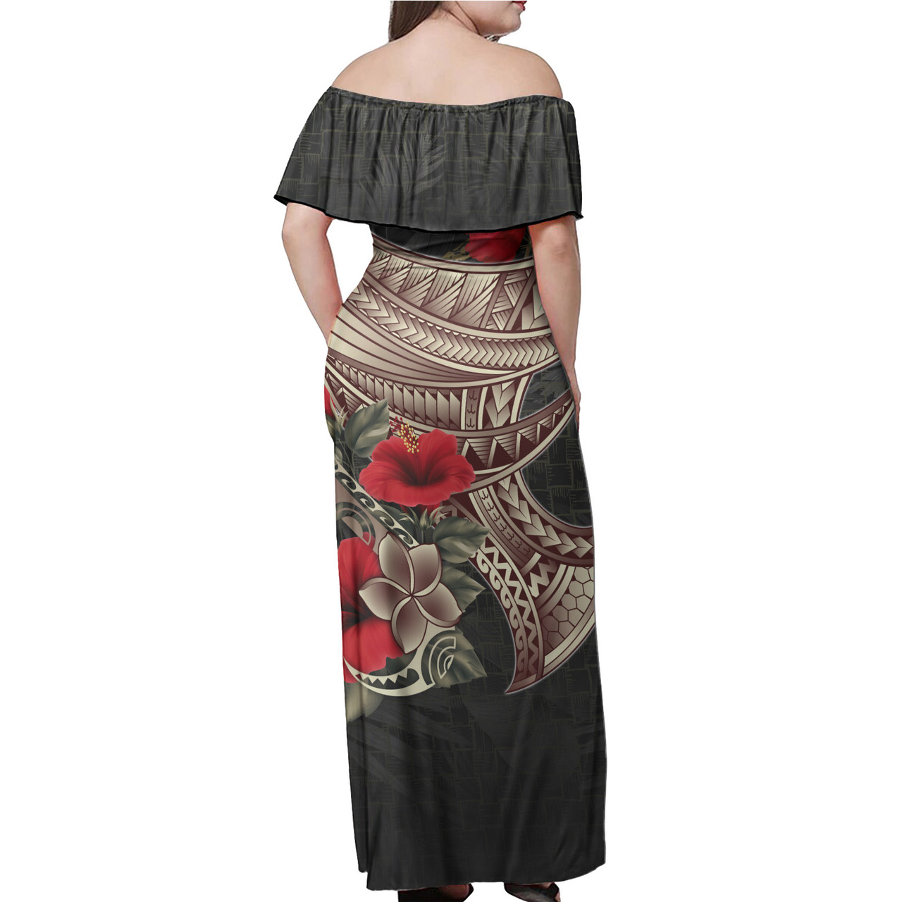 American Samoa Combo Dress And Hawaiian Shirt - Polynesian Vintage Style