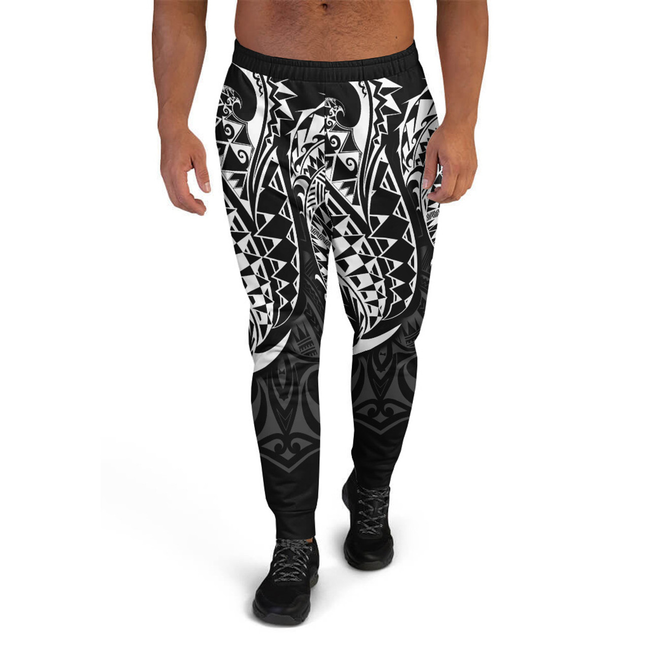 Polynesian Jogger - White Polynesian Tribal Style