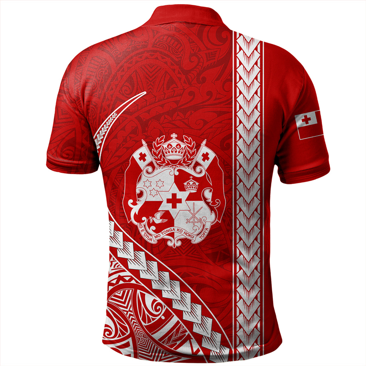 Tonga Polo Shirt Tribal Polynesian Coat Of Arms