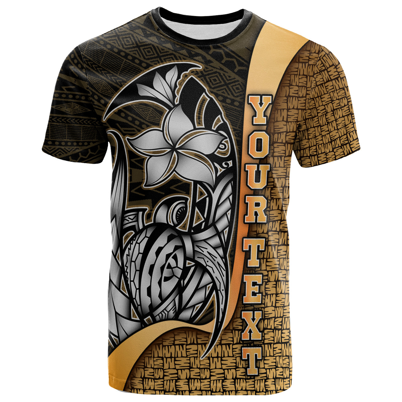 Philippines Custom Personalised T-Shirt Gold - Turtle with Hook