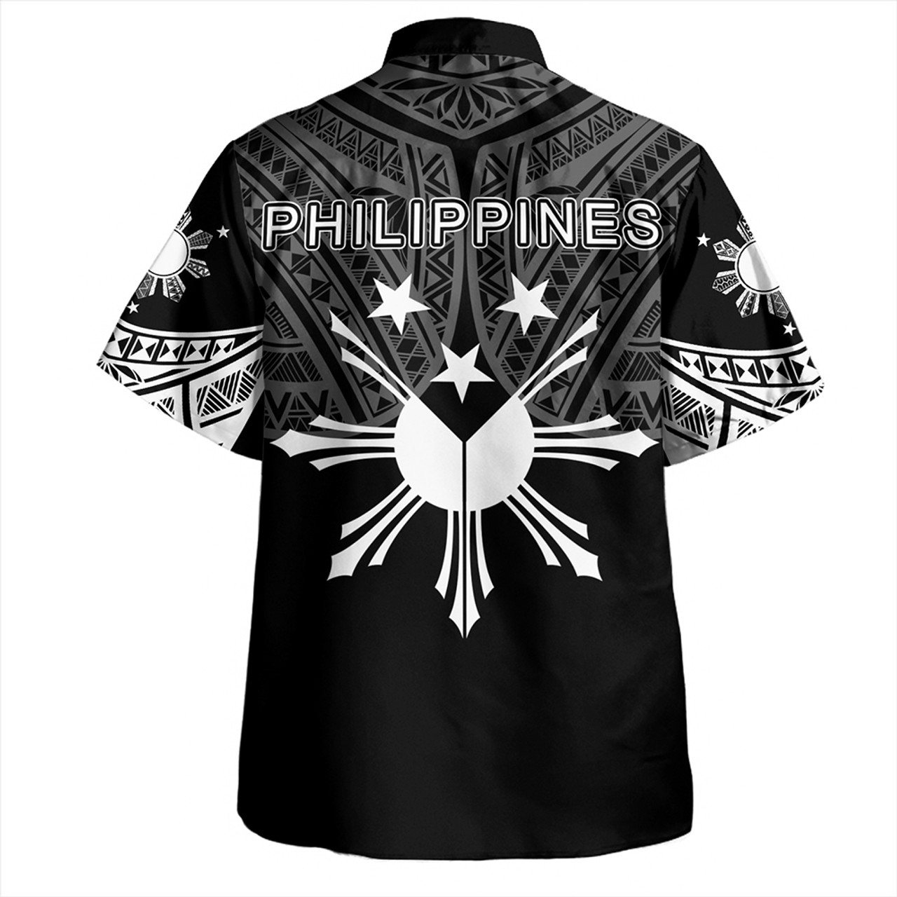 Philippines Hawaiian Shirt Sun Star Warrior Style White
