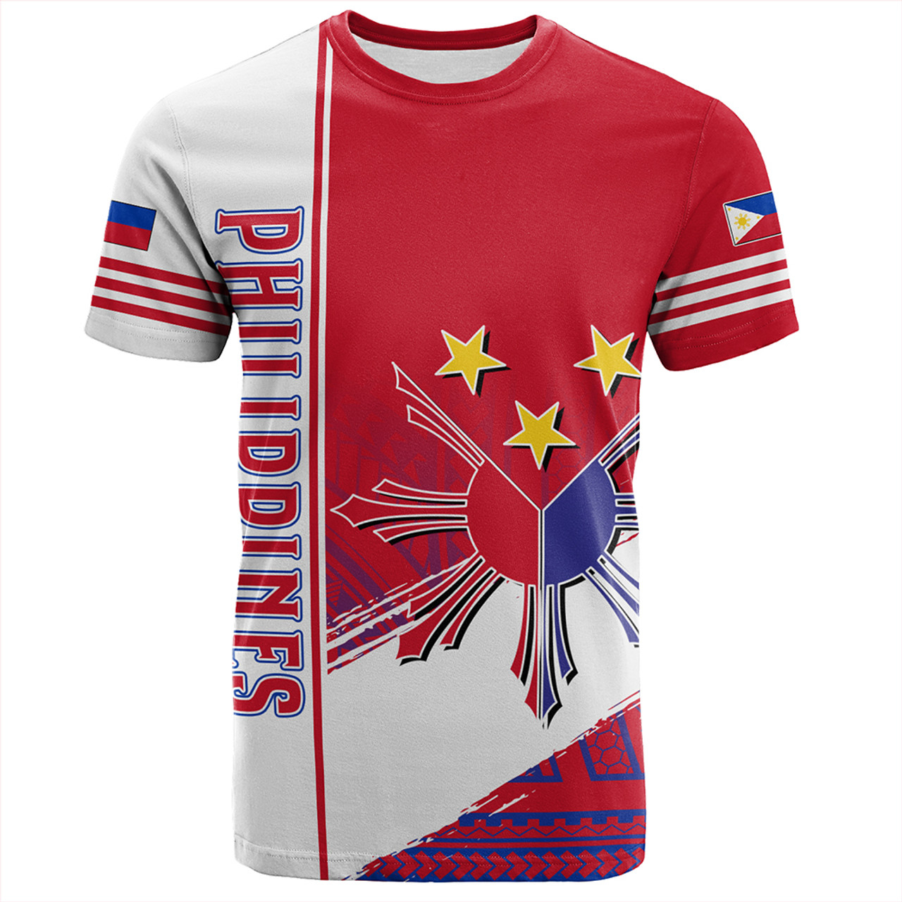 Philippines T-Shirt Sun Star Quartar Style