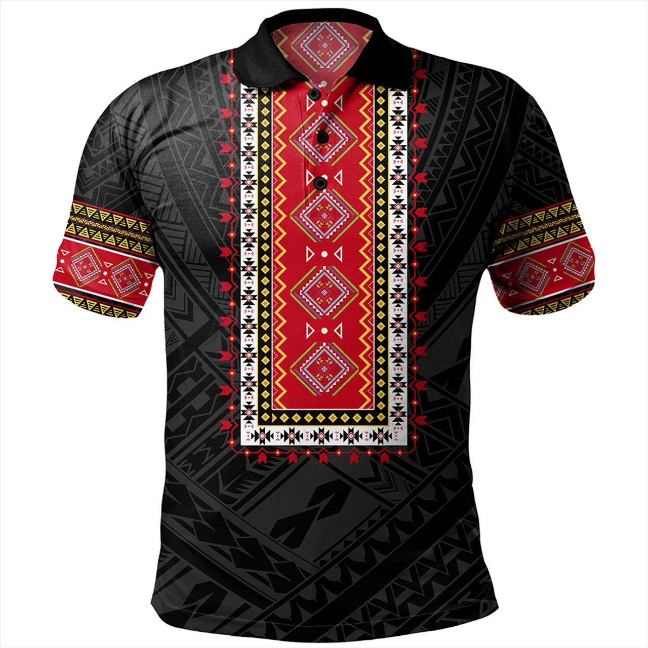 Philippines Polo Shirt Ethnic Traditional Eagle Style