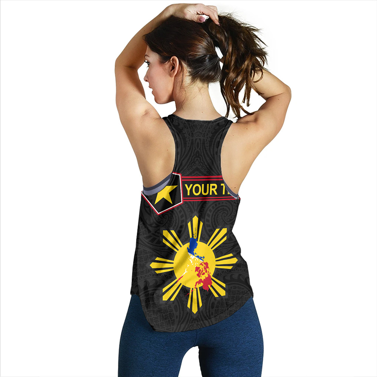 Philippines Women Tank Custom Polynesian Filipino Simple Style