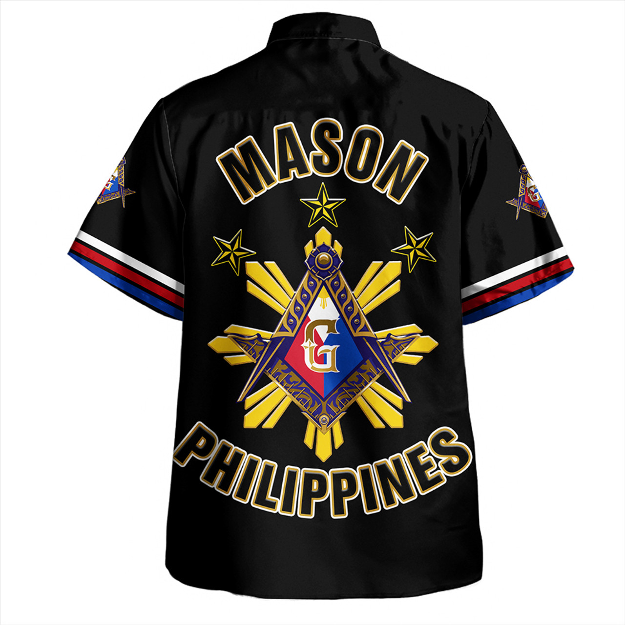 Philippines Hawaiian Shirt Freemasons Filipino Star Letter Style