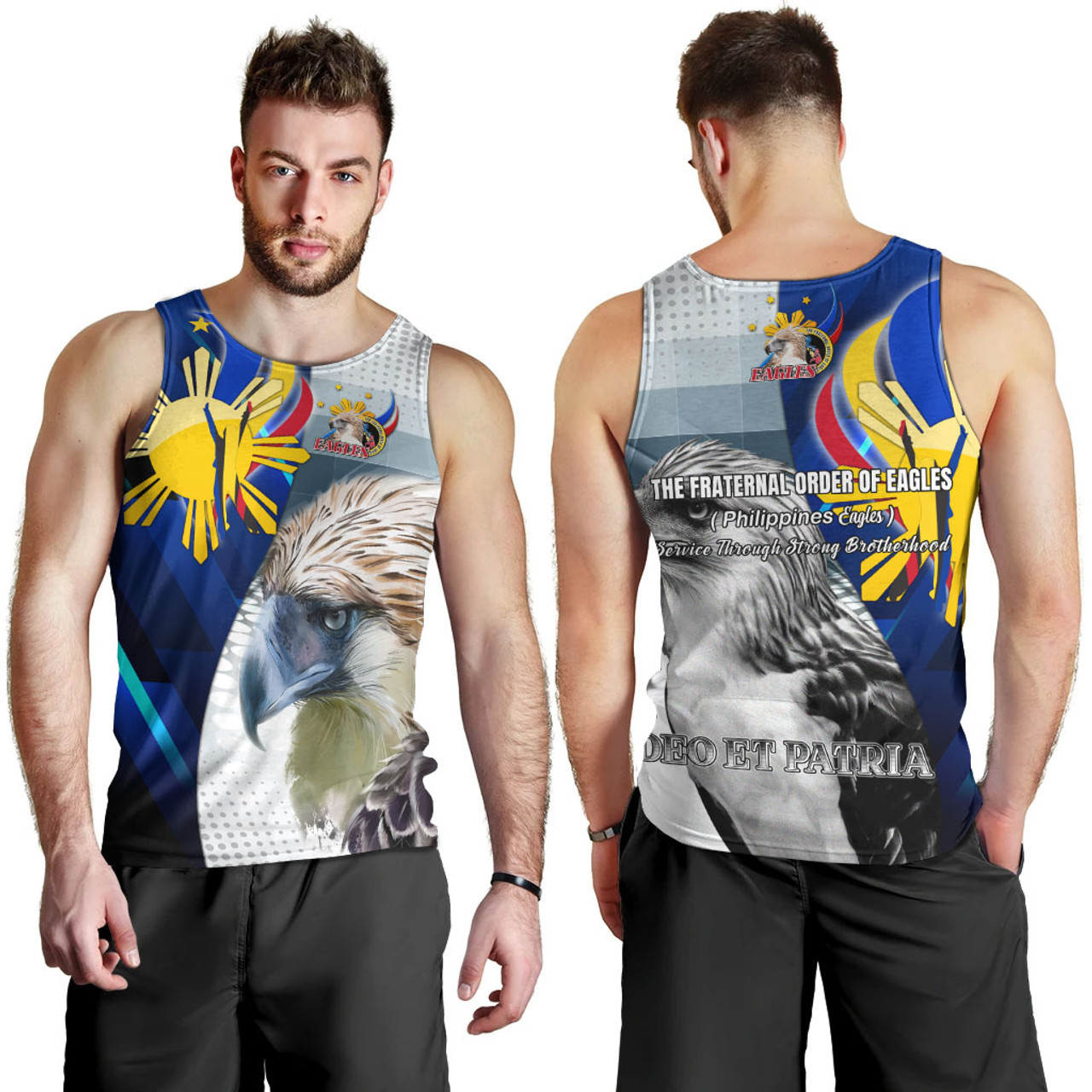 Philippines Tank Top - Philippines Eagles Curve Style